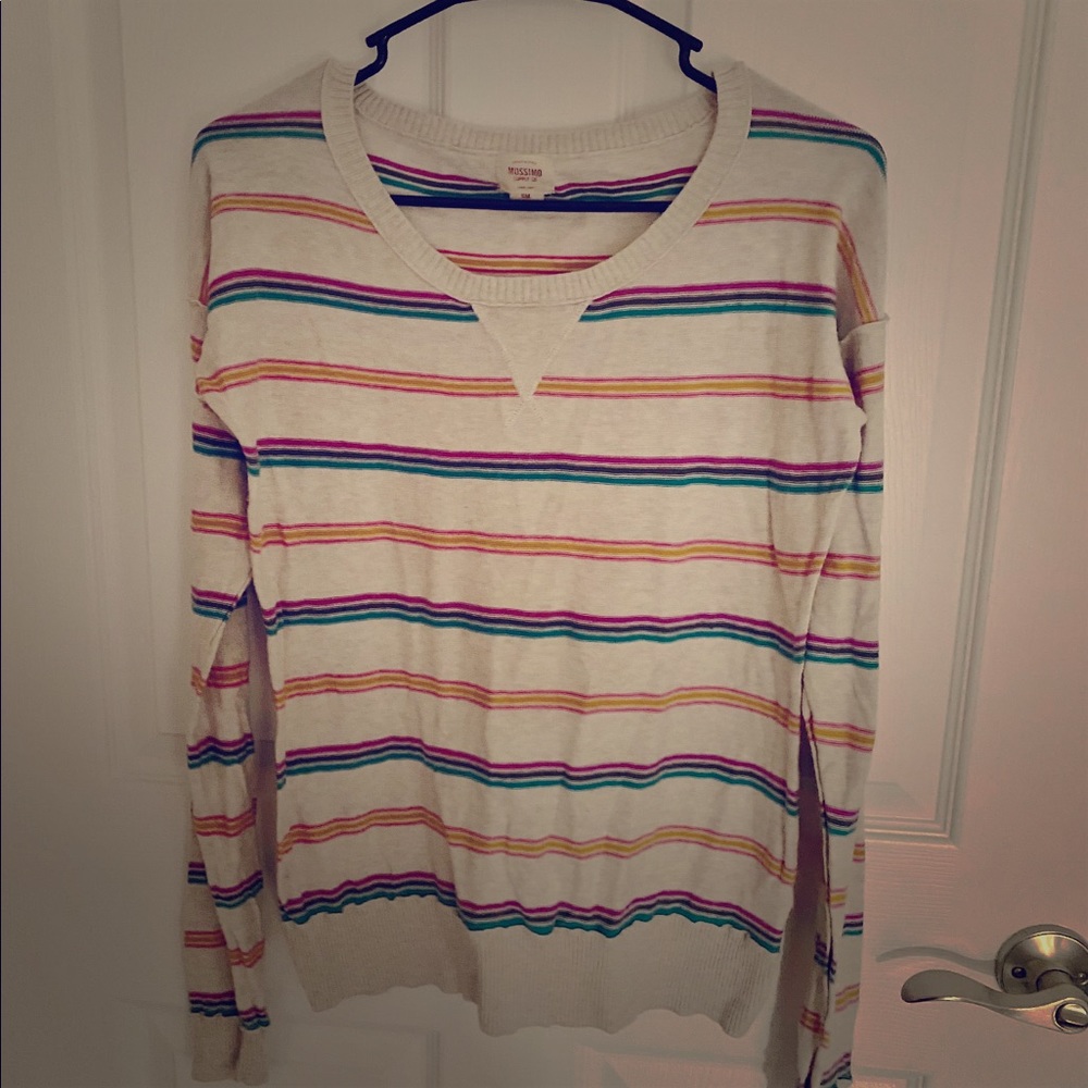 Mossimo rainbow striped sweater